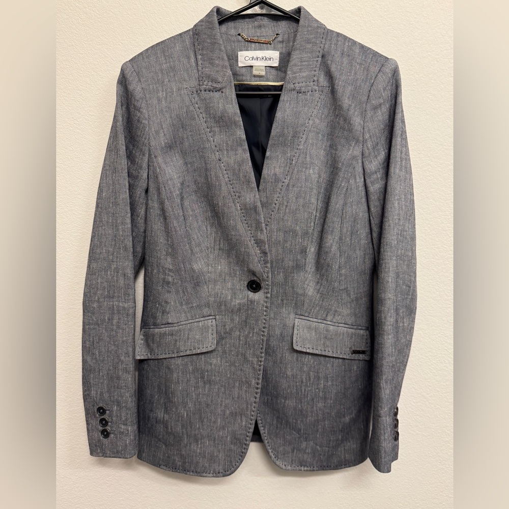 Calvin Klein Women's Gray Blazer